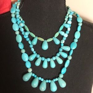 3 layer Turquoise necklace